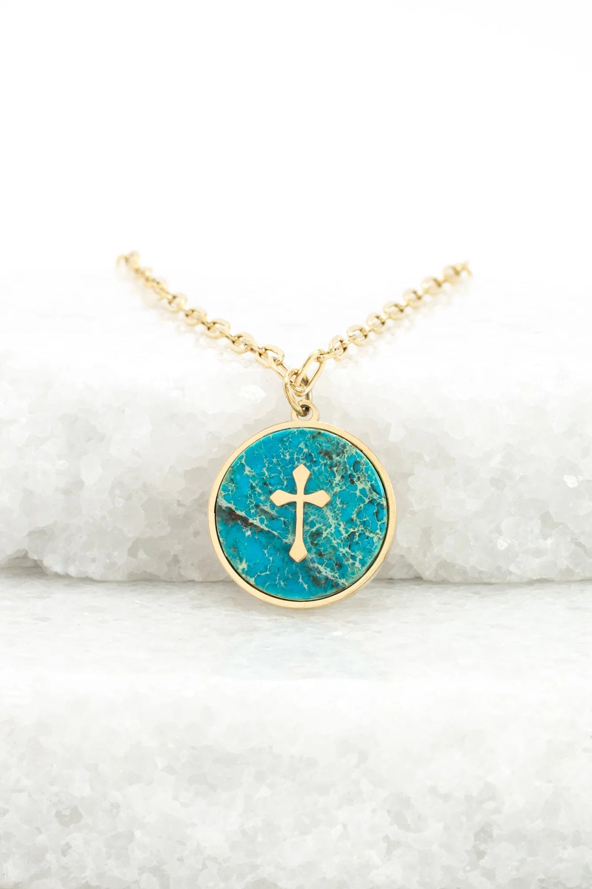 Anchored Cross Necklace