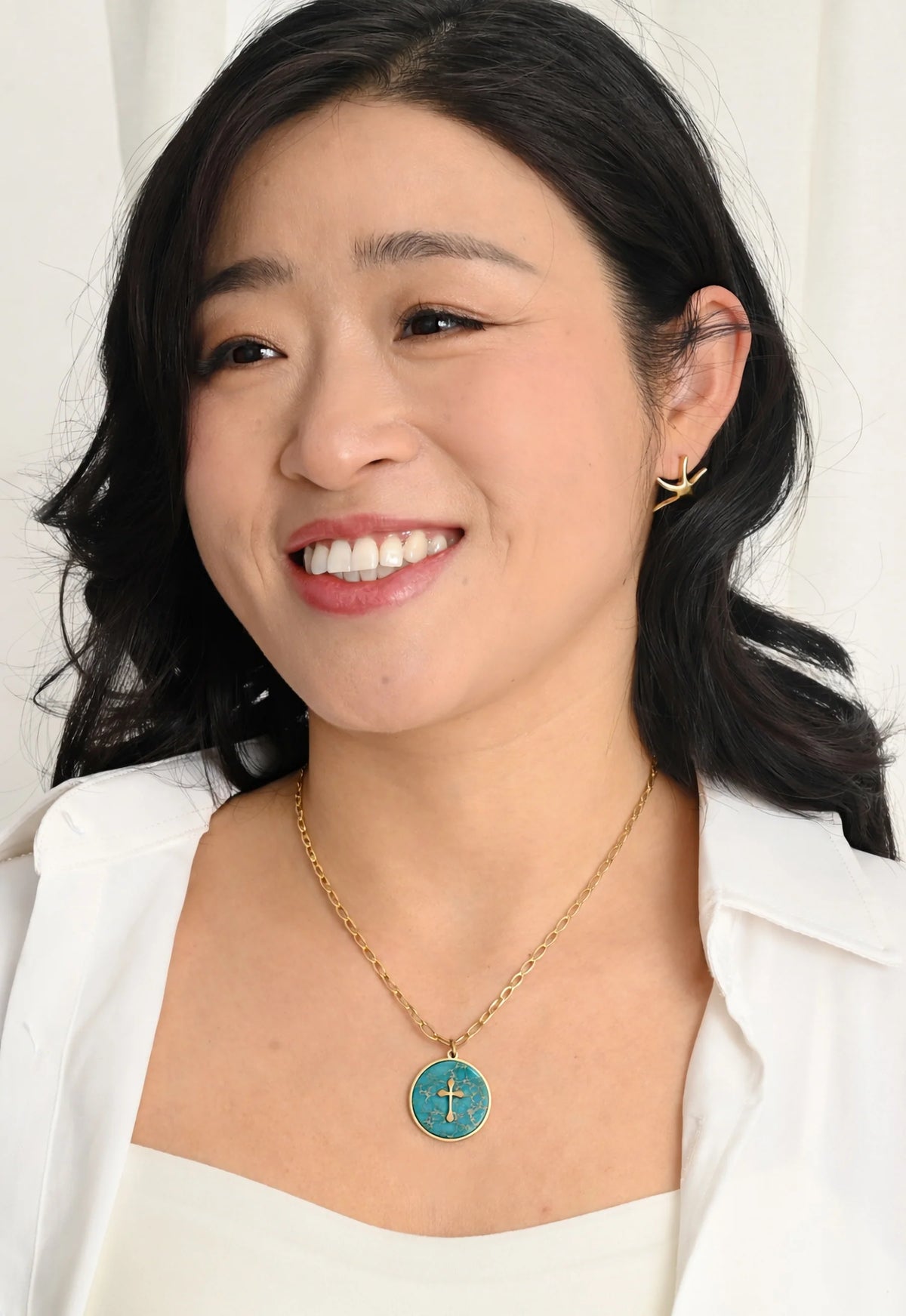 Anchored Cross Necklace