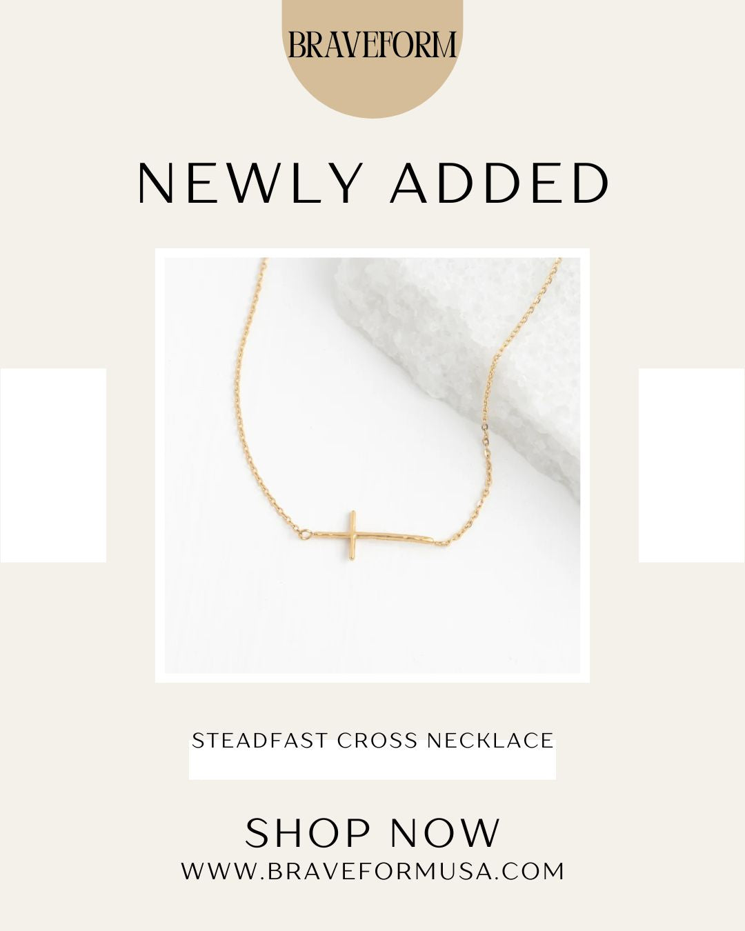NEW: Steadfast Cross Necklace