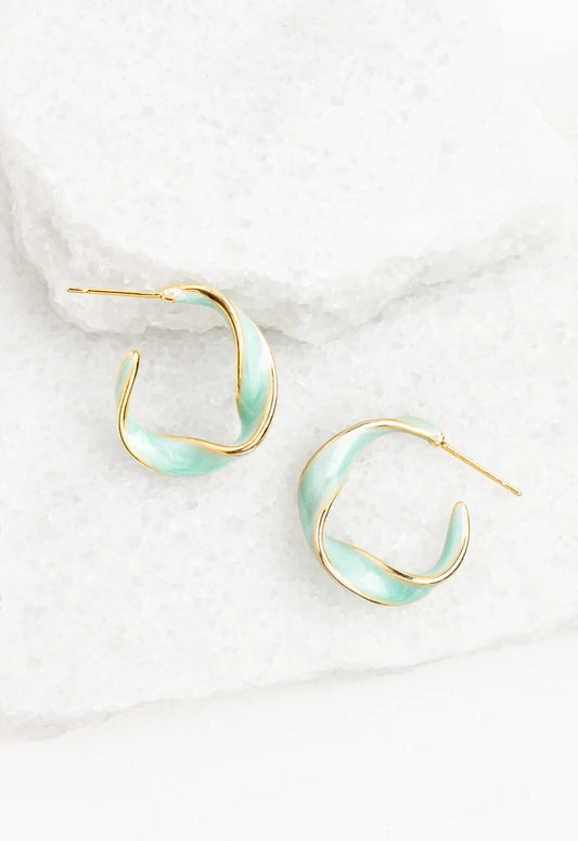 Mint Twist of Hope Hoops