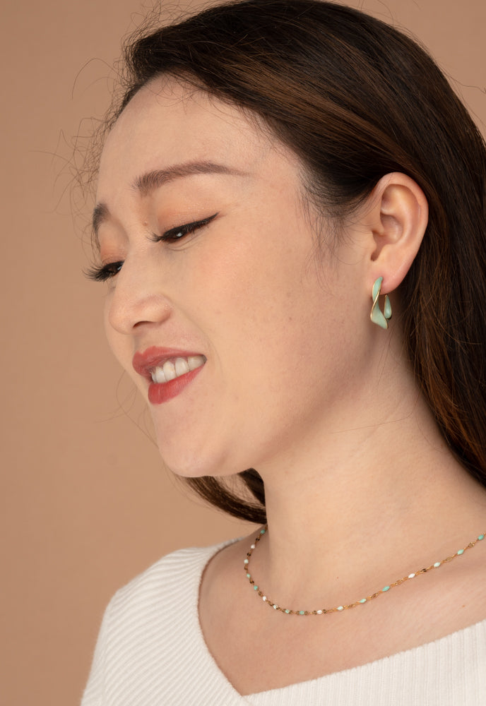 Mint Twist of Hope Hoops