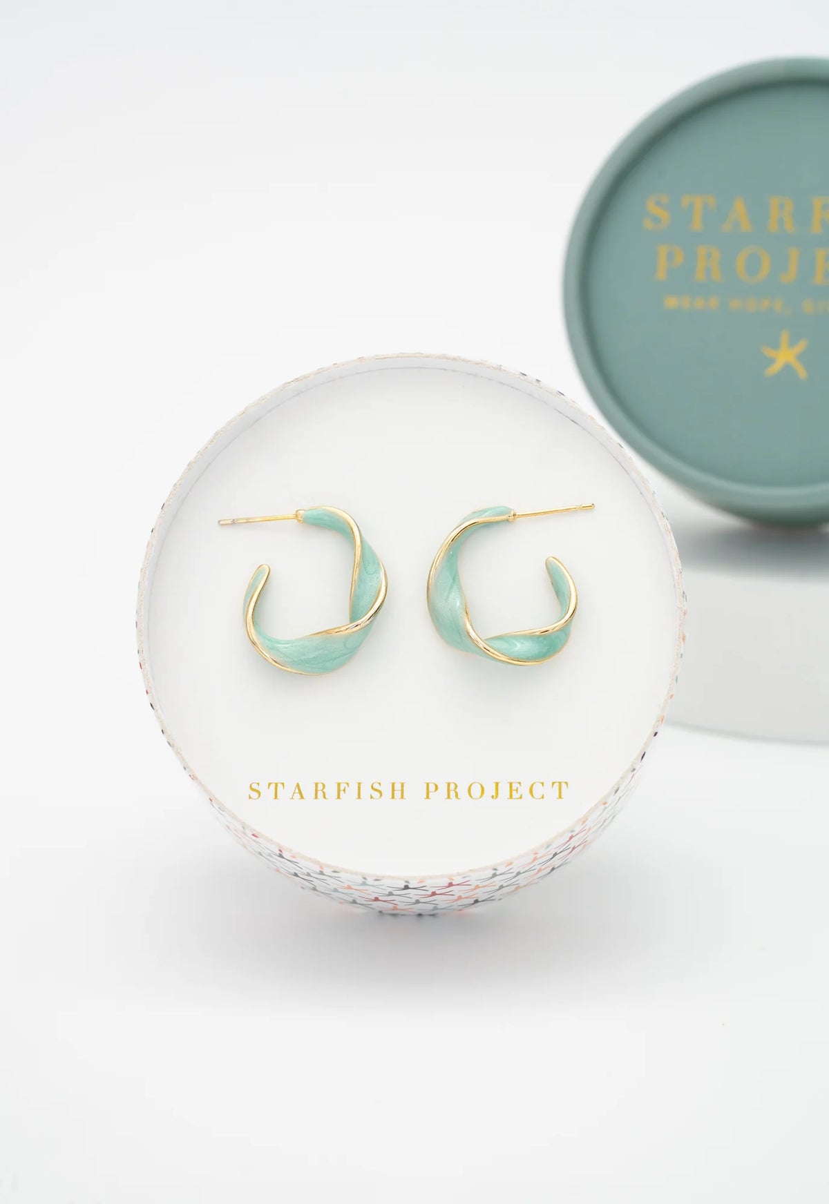 Mint Twist of Hope Hoops